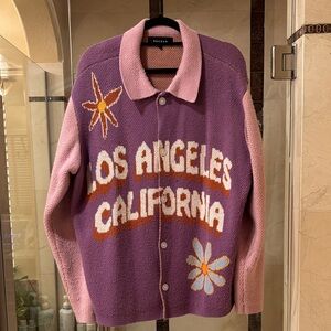PacSun Pink & Purple Cardigan Sweater